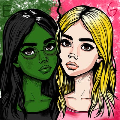 realistic girl split