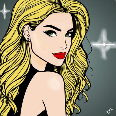 beautiful female fashion model