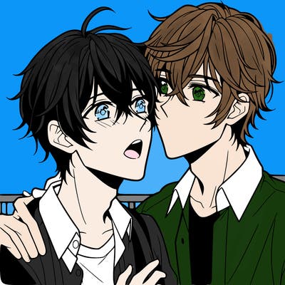 anime boys being gay