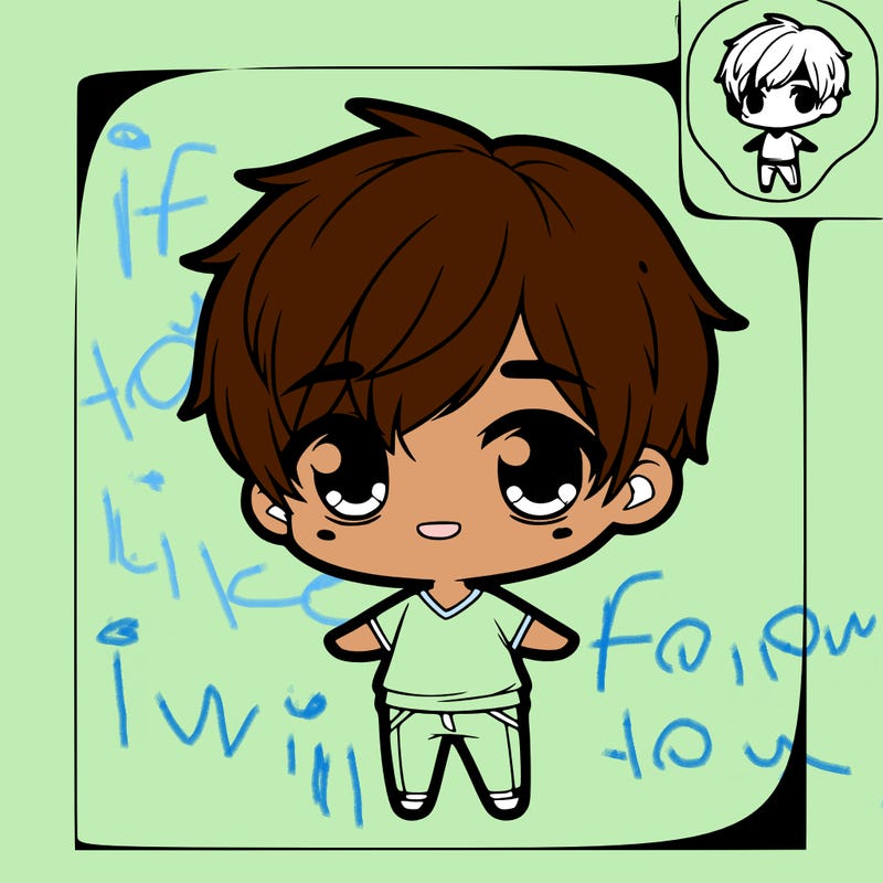 chibi cute boy