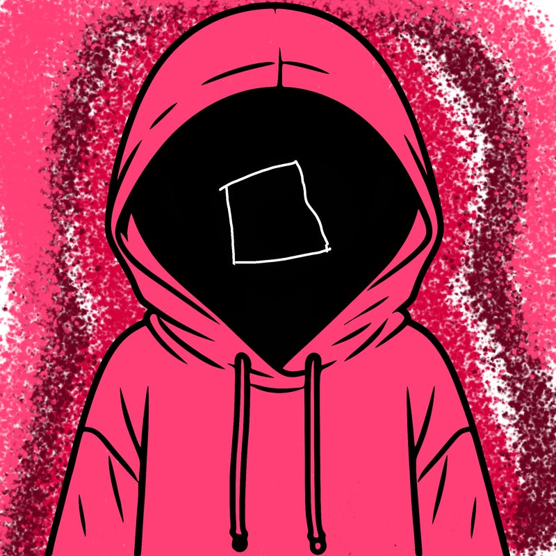 faceless girl in hoodie