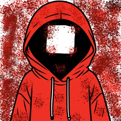 faceless girl in hoodie