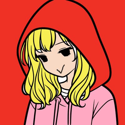 girl with a hoodie with hood over her head