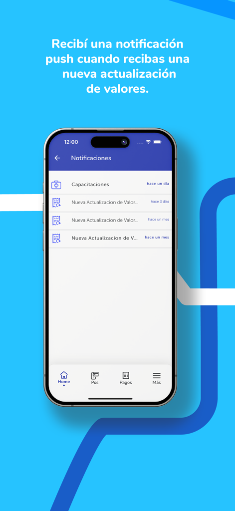 A mobile phone displaying the notifications screen of the Prestadores OSDE app for healthcare providers.