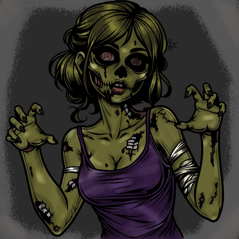 realistic zombie girl