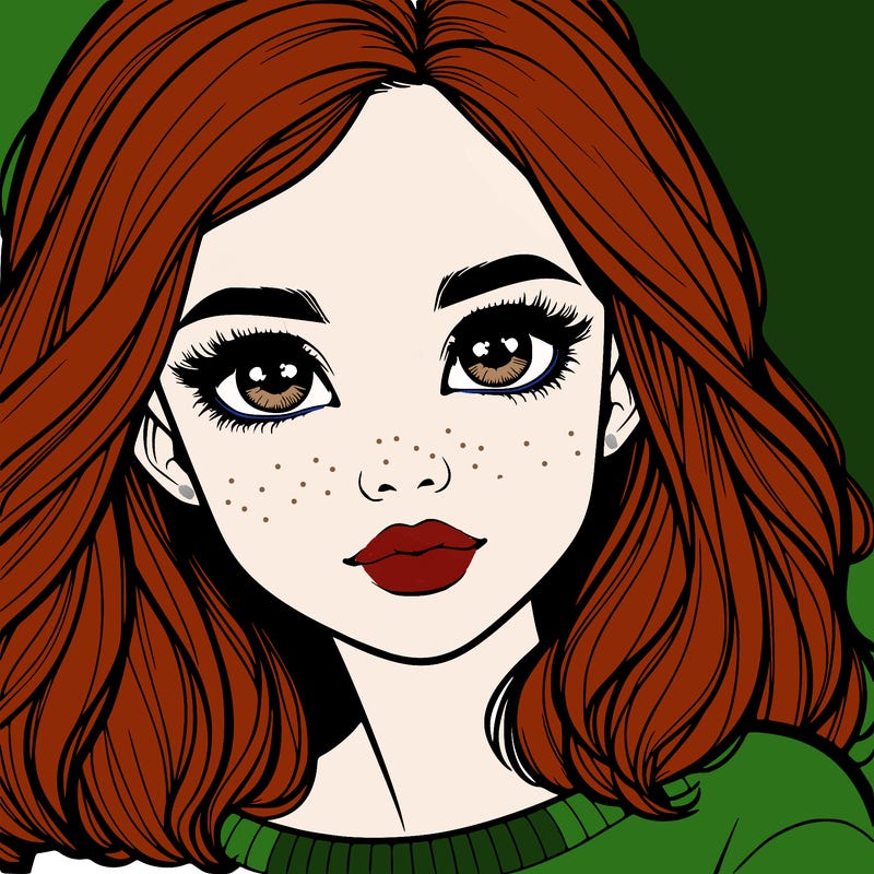 realistic girl whith cute eyes