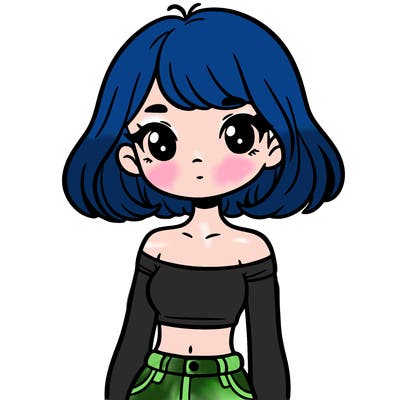 girl in a cute crop top