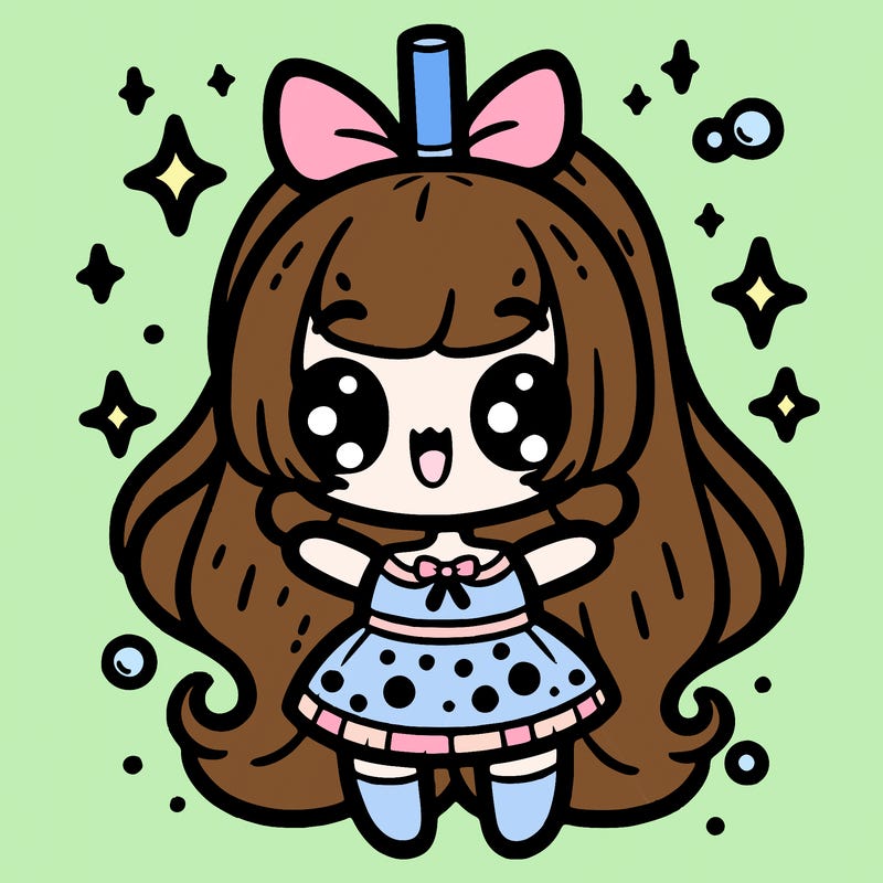 boba girl kawaii