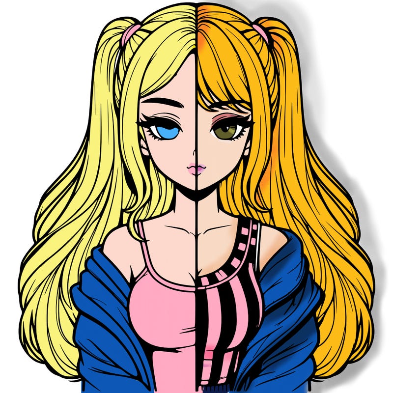 realistic girl split