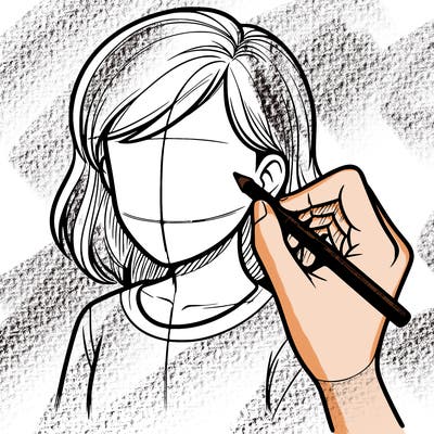 drawing a realistic person