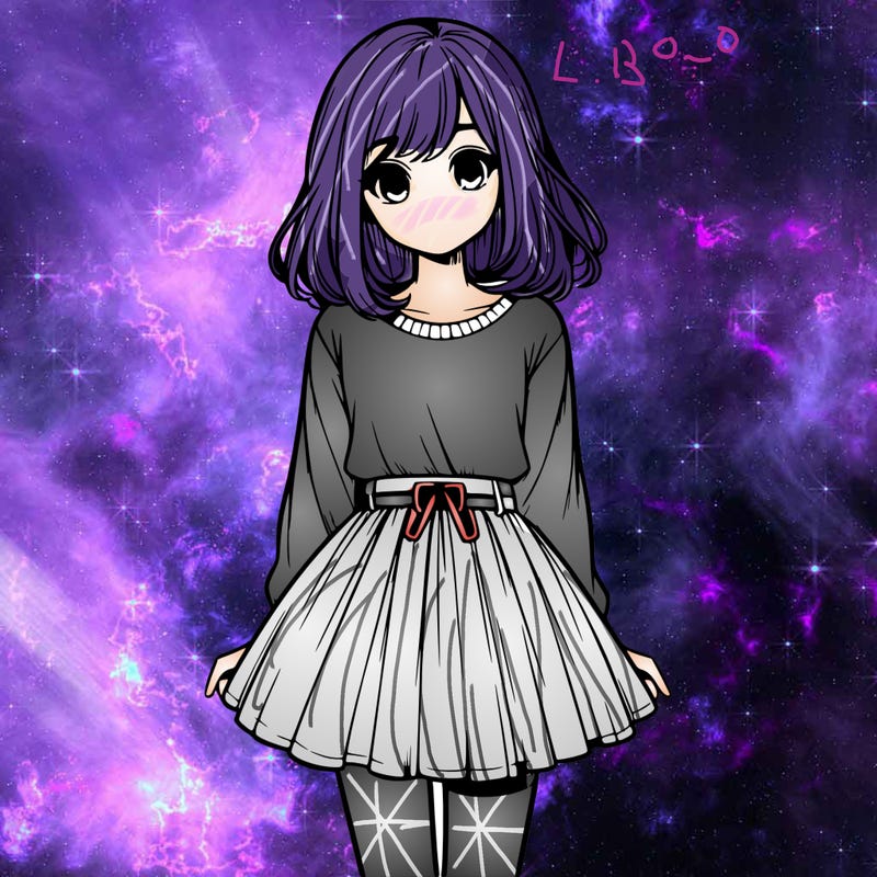 realistic girl with a skirt on