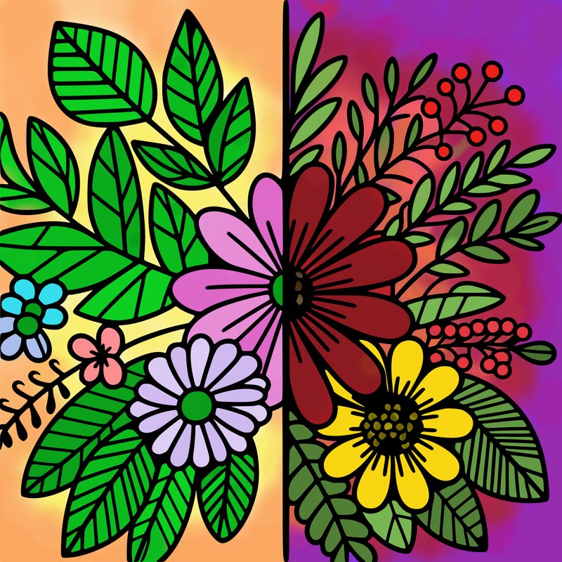 flowers split