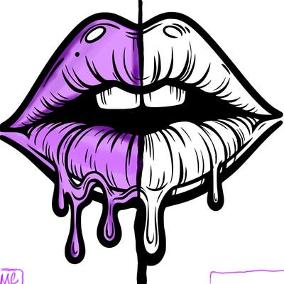 lips that look realistic and drip