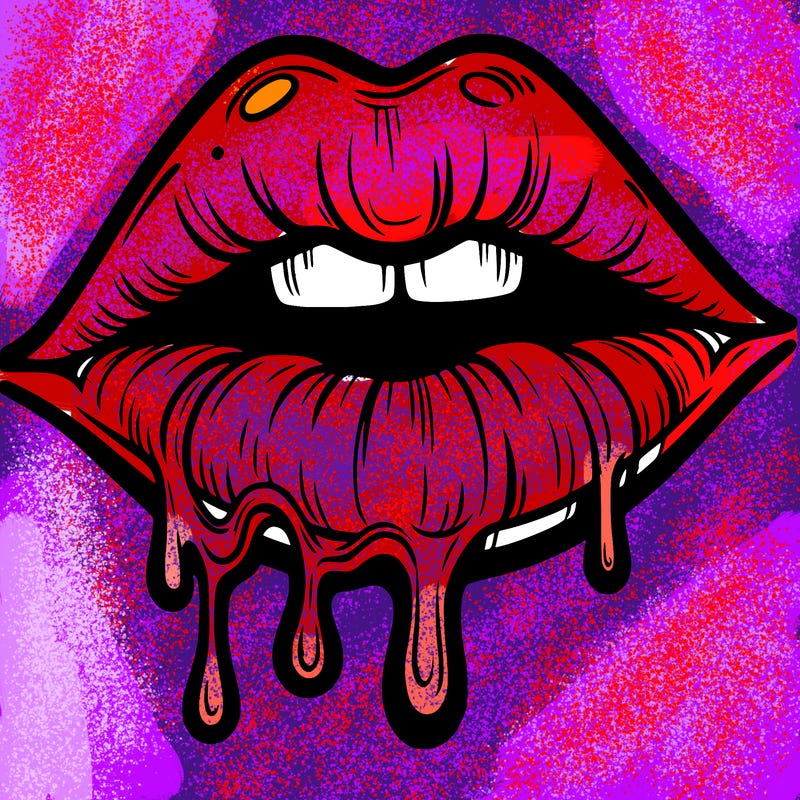 lips that look realistic and drip
