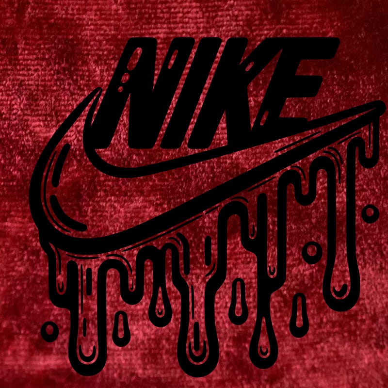 dripping nike logo