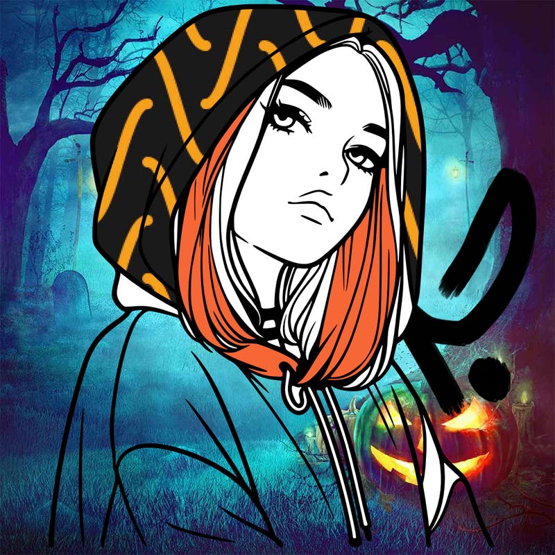 a realistic girl in a hoodie