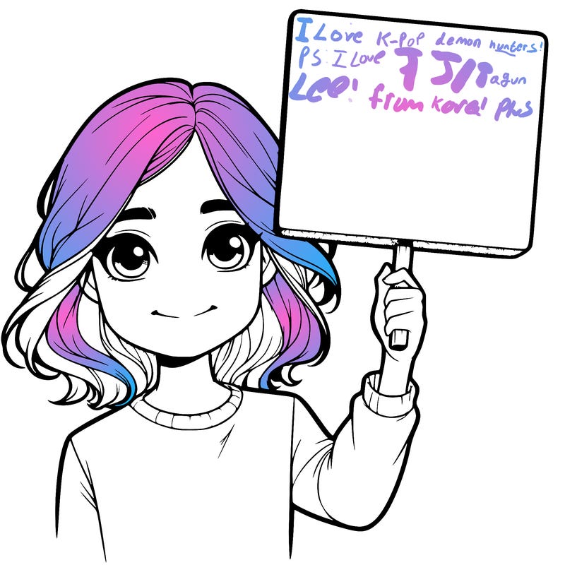 realistic girl holding up a sign