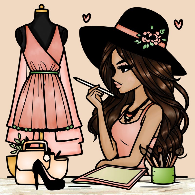 a stylish fashion designer