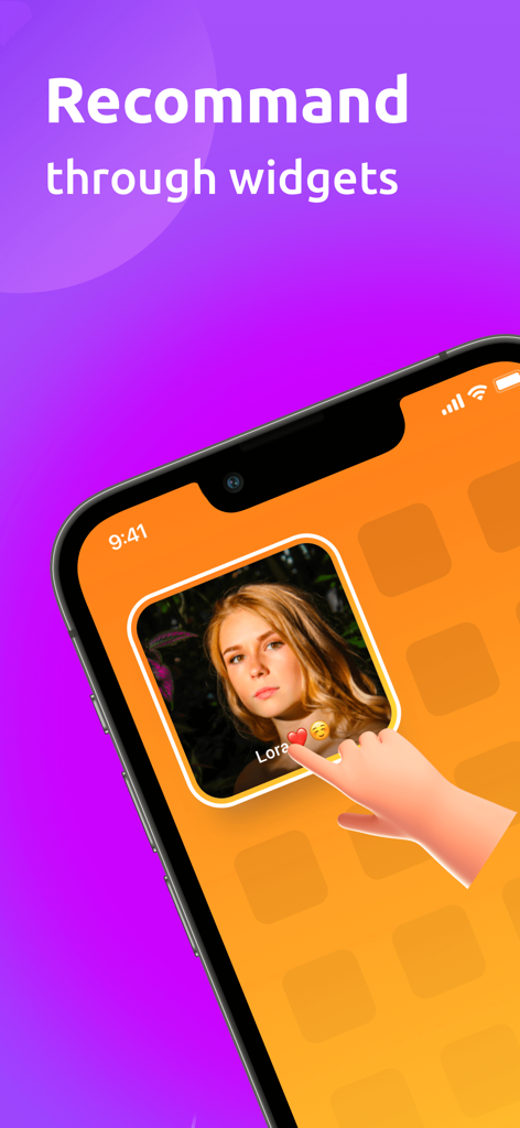 A smartphone showing the Zeetok app home screen widget with a photo of a recommended new friend.