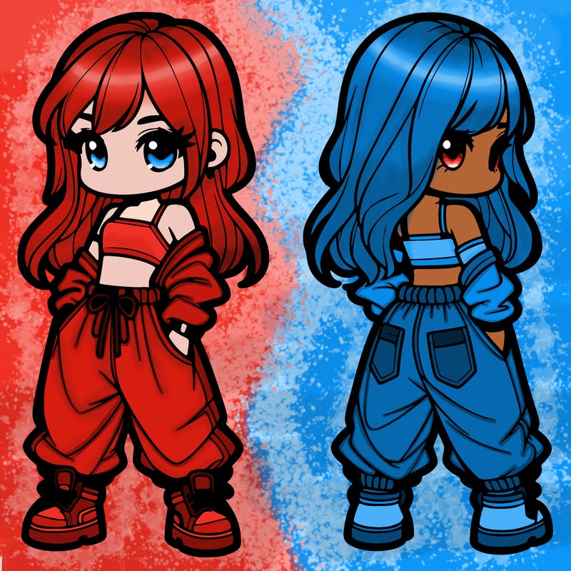 girl in crop top and baggy pants