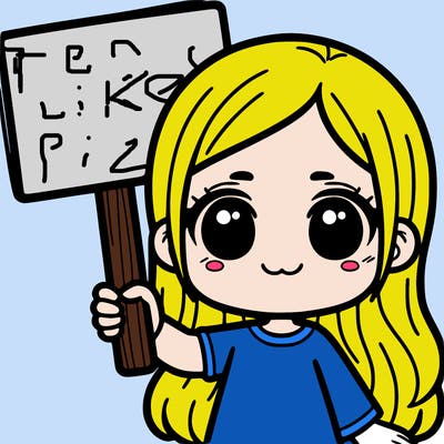 girl holding the sign