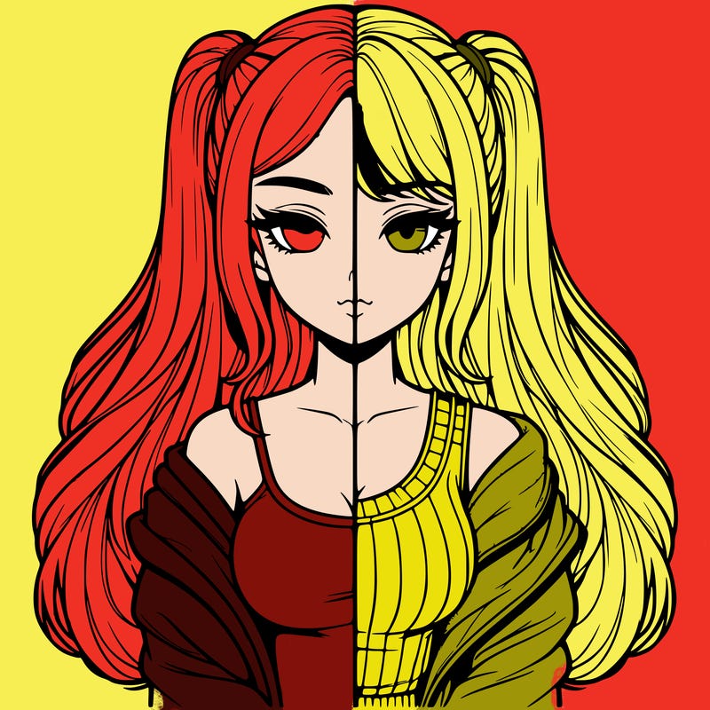 realistic girl split