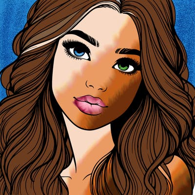 beautiful realistic girl