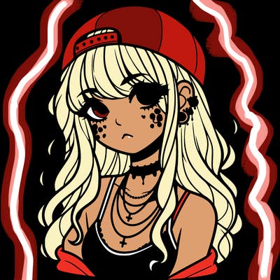 scene girl aesthetic