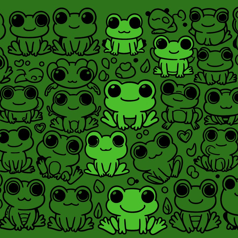 50 cute baby froggies