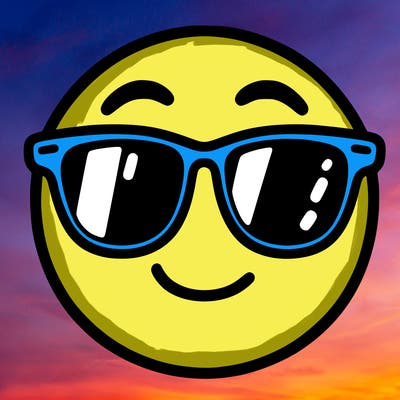 emoji with sunglasses