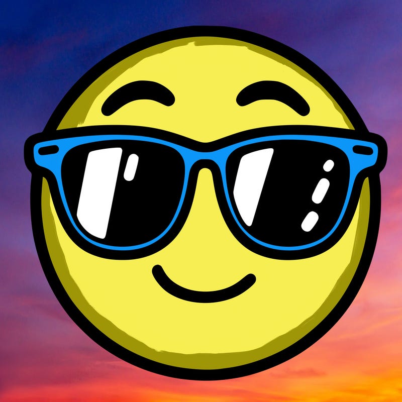 emoji with sunglasses