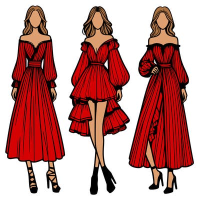 fashion models dresses