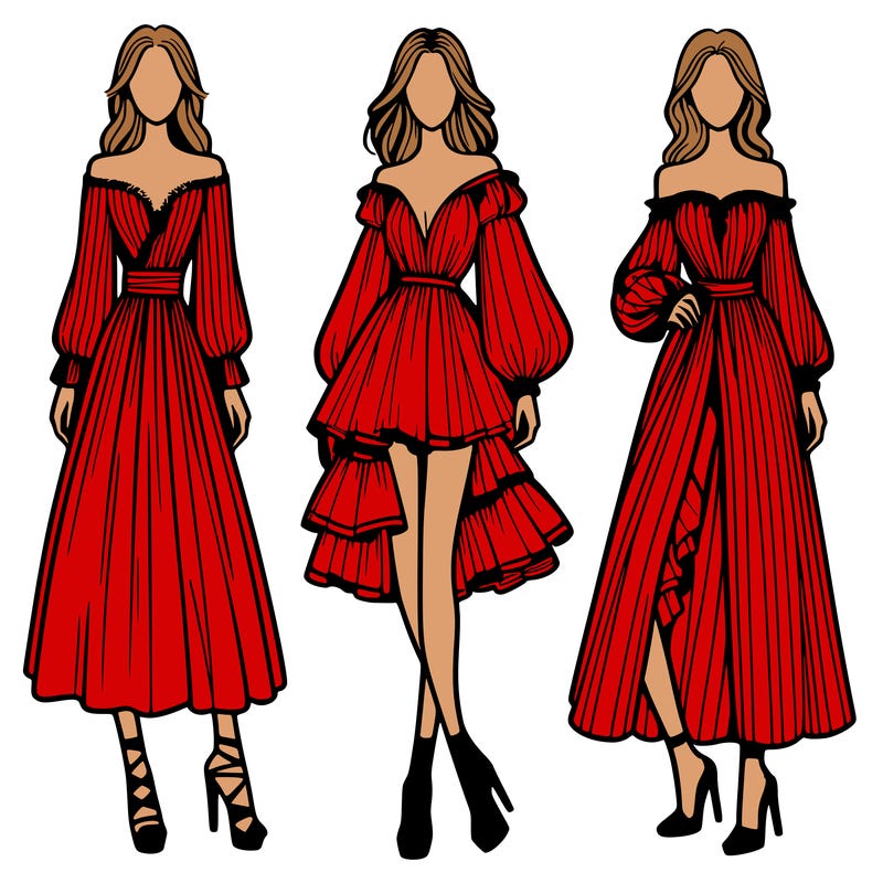 fashion models dresses