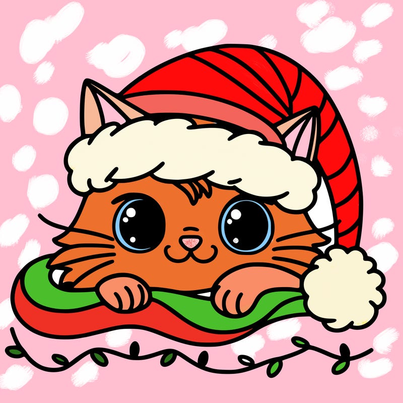 cat christmas