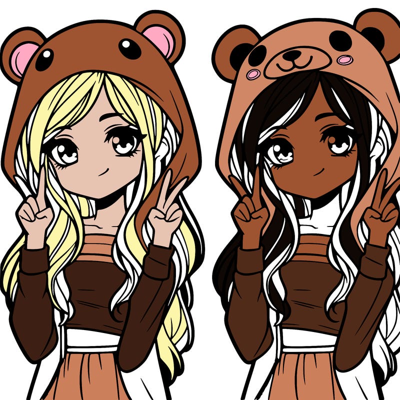 teen girl in animal costume