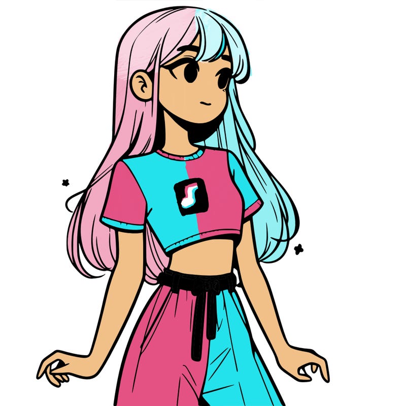 girl in a cute crop top