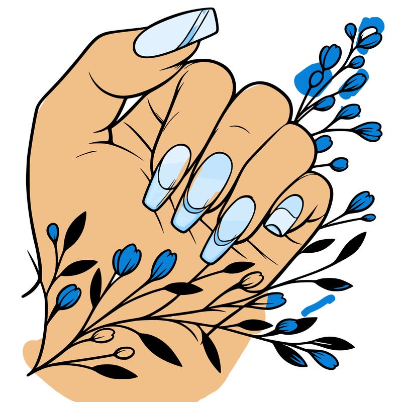 nails with french tip