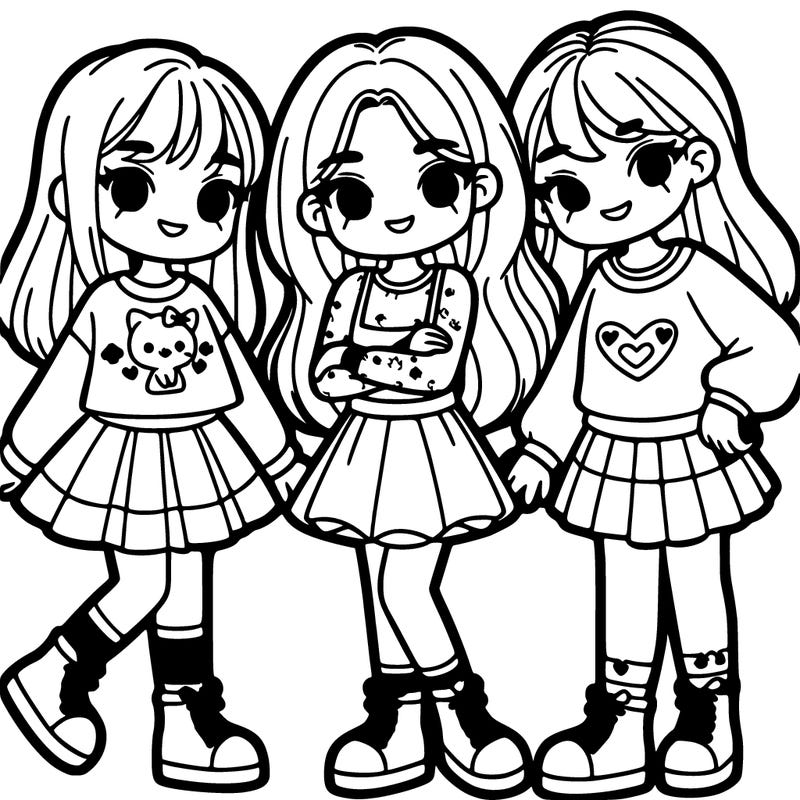 three girl best friends