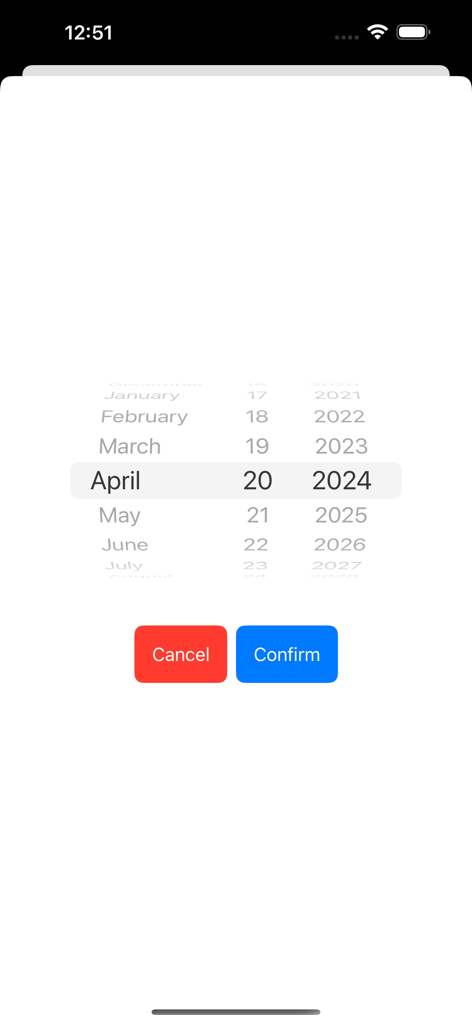Date selection screen in the Mahina Hawaiian Moon Calendar app showing April 20 2024