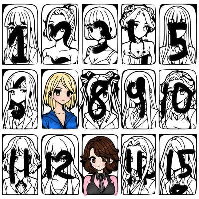 girls that look diffrent anime