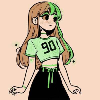 girl in a cute crop top