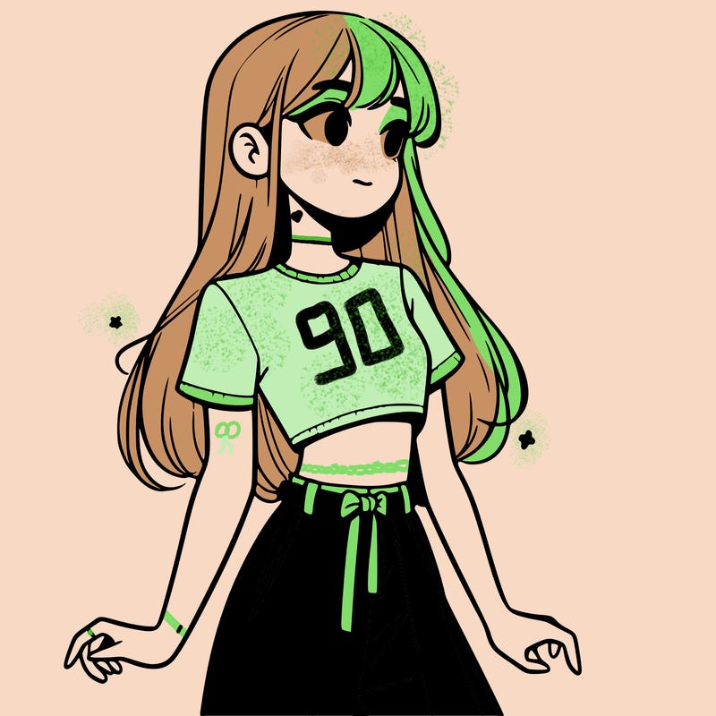 girl in a cute crop top