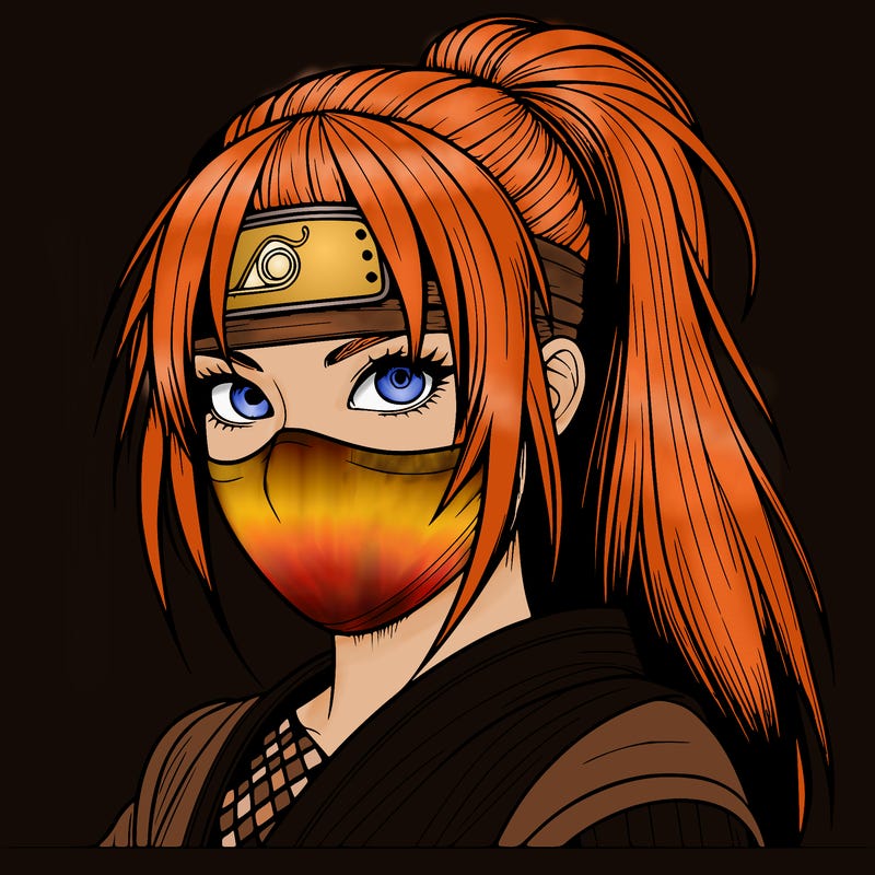 realistic girl ninja