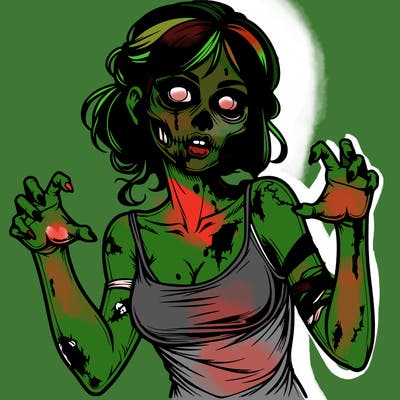 realistic zombie girl