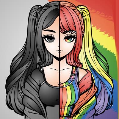 realistic girl split