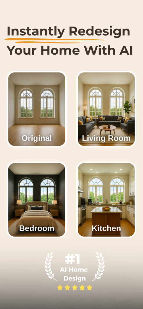 Home & Garden Design: Roomy AI - Graphics & Design App | MWM
