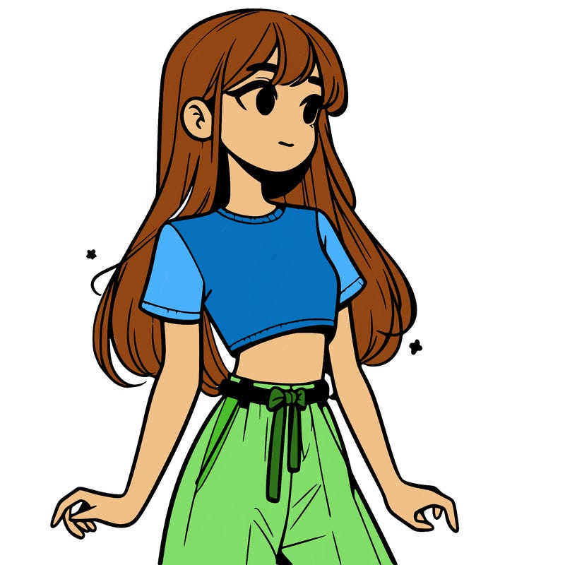 girl in a cute crop top