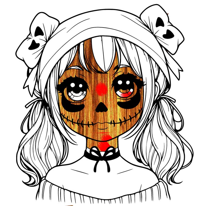 realistic girl halloween
