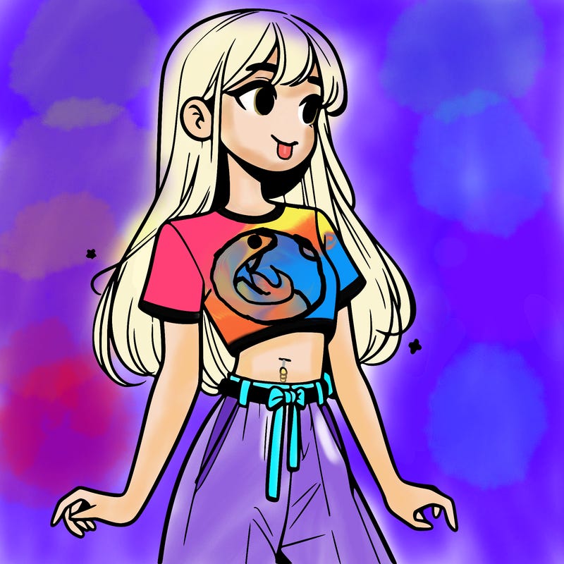 girl in a cute crop top