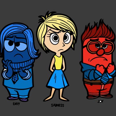 inside out 2 envy, sadness and joy